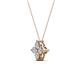 3 - Anthea Diamond Floral Pendant 