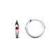 1 - Anissa Ruby Dome Women Huggie Earrings 