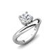 3 - Anahi 1.00 ct IGI Certified Lab Grown Diamond Twisted Women Solitaire Ring 