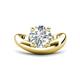 1 - Anahi 1.60 ct Moissanite Twisted Women Solitaire Ring 
