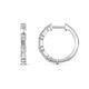 1 - Ayla 0.46 ctw Lab Grown Diamond Round with Baguette Shape Alternating Women Huggie Earrings 