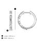 3 - Ayla 0.46 ctw Lab Grown Diamond Round with Baguette Shape Alternating Women Huggie Earrings 