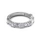 2 - Elois 1.80 ctw Emerald and Baguette shape Lab Grown Diamond Wedding Band 