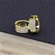2 - Anais 0.30 ctw Natural Diamond Women Three Row Hoop Earrings 
