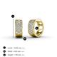 4 - Anais 0.30 ctw Natural Diamond Women Three Row Hoop Earrings 