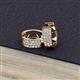 2 - Anais 0.30 ctw Natural Diamond Women Three Row Hoop Earrings 