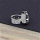 2 - Anais 0.30 ctw Natural Diamond Women Three Row Hoop Earrings 