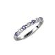 1 - Macie Iolite and Diamond Wedding Band 