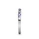 4 - Macie Iolite and Diamond Wedding Band 