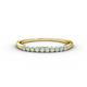 1 - Clara 2.00 mm Opal 10 Stone Wedding Band 