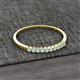 2 - Clara 2.00 mm Opal 10 Stone Wedding Band 