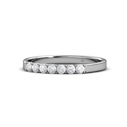 Fiala White Sapphire Stone Wedding Band White Sapphire Stone Womens Wedding Band Stackable ctw Sterling Silver