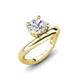 3 - Anahi 1.30 ct IGI Certified Lab Grown Diamond Women Curve Solitaire Ring 