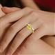 2 - Anahi 1.85 ct Created Yellow Sapphire Women Curve Solitaire Ring 