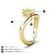 4 - Anahi 1.85 ct Created Yellow Sapphire Women Curve Solitaire Ring 