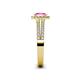 5 - Amaya Desire Pink Sapphire and Diamond Halo Engagement Ring 