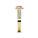 5 - Amaya Desire Pink Tourmaline and Diamond Halo Engagement Ring 