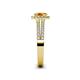 5 - Amaya Desire Citrine and Diamond Halo Engagement Ring 