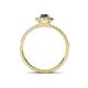 4 - Amaya Desire Iolite and Diamond Halo Engagement Ring 
