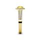 5 - Amaya Desire Yellow Sapphire and Diamond Halo Engagement Ring 