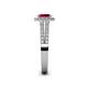 5 - Amaya Desire Ruby and Diamond Halo Engagement Ring 