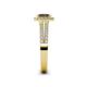 5 - Amaya Desire Smoky Quartz and Diamond Halo Engagement Ring 