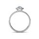 4 - Amaya Desire Aquamarine and Diamond Halo Engagement Ring 