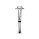 5 - Amaya Desire Aquamarine and Diamond Halo Engagement Ring 