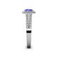 5 - Amaya Desire Tanzanite and Diamond Halo Engagement Ring 