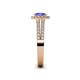 5 - Amaya Desire Tanzanite and Diamond Halo Engagement Ring 