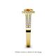 5 - Amaya Desire Citrine and Diamond Halo Engagement Ring 