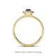 4 - Amaya Desire Iolite and Diamond Halo Engagement Ring 