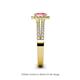 5 - Amaya Desire Pink Tourmaline and Diamond Halo Engagement Ring 