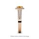 5 - Amaya Desire Citrine and Diamond Halo Engagement Ring 