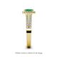 5 - Amaya Desire Emerald and Diamond Halo Engagement Ring 