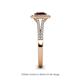 5 - Raisa Desire Red Garnet and Diamond Halo Engagement Ring 