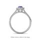 4 - Raisa Desire Tanzanite and Diamond Halo Engagement Ring 