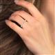 2 - Mira 0.95 ctw Marquise and Round Natural Diamond Women Stackable Eternity Band 