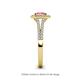 5 - Raisa Desire Pink Tourmaline and Diamond Halo Engagement Ring 