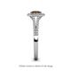 5 - Raisa Desire Smoky Quartz and Diamond Halo Engagement Ring 