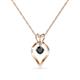 1 - Sallie Black Diamond Heart Pendant 