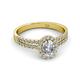 2 - Amaya Desire 2.69 ctw IGI Certified Lab Grown Diamond Oval Cut (9x7 mm) Halo Engagement Ring 
