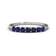 1 - Vivian 3.00 mm Blue Sapphire Wedding Band 