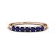 1 - Vivian 3.00 mm Blue Sapphire Wedding Band 