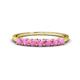 1 - Vivian 3.00 mm Pink Sapphire Wedding Band 