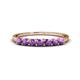 1 - Vivian 3.00 mm Amethyst Wedding Band 