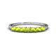 1 - Vivian 3.00 mm Peridot 7 Stone Wedding Band 