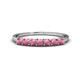 1 - Vivian 3.00 mm Rhodolite Garnet Wedding Band 