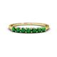 1 - Vivian 3.00 mm Emerald Wedding Band 