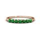 1 - Vivian 3.00 mm Emerald Wedding Band 